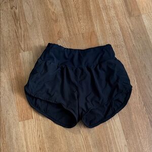 Sleek Black Women's Athletic Shorts